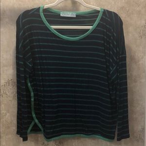Stripped Long-sleeve Top